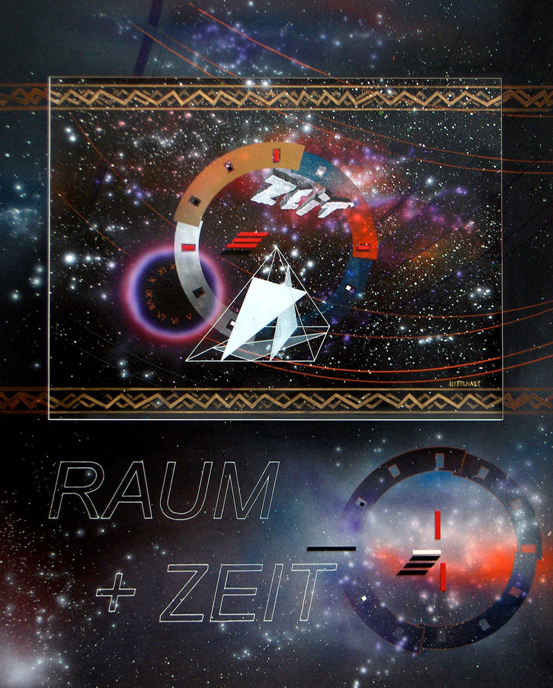 Atelier Uebelhart | Gemälde | Mystery | 1023 | Raum und Zeit |Universum | Sterne | Pyramide