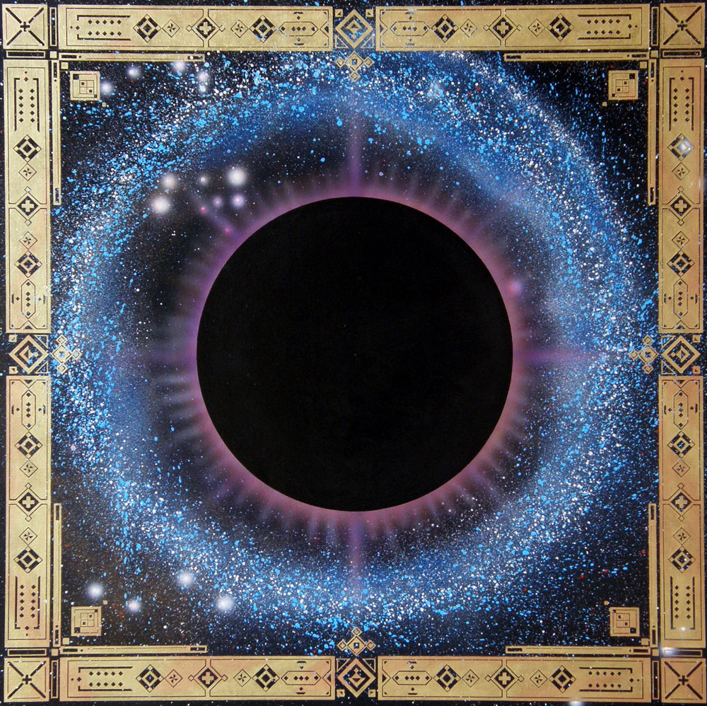 Atelier Uebelhart | Gemälde | Mystery | 1025 | Korona | Universum | Sterne | Sonne | Mond
