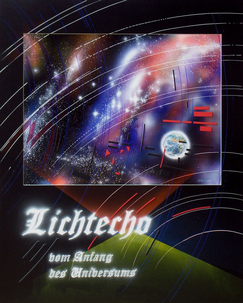 Atelier Uebelhart | Gemälde | Mystery | 1029 | Lichtecho vom Anfang des Universums | Erde | Sterne