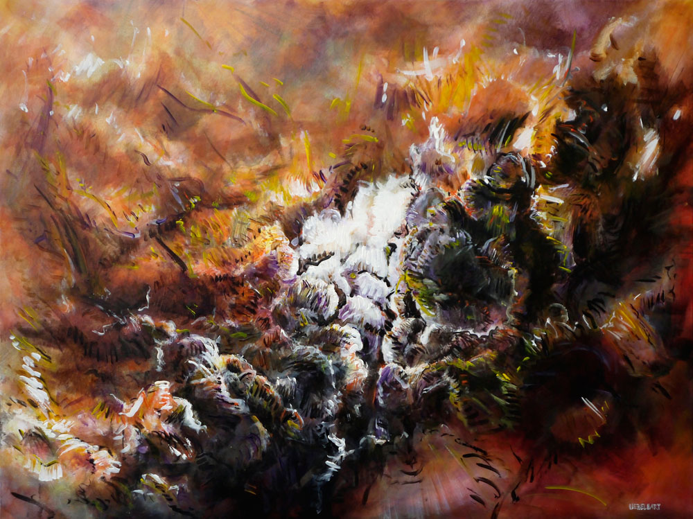 4012 | Gemälde | Abstrakt | Aufbruch | Atelier Markus Uebelhart | Wolkengebilde