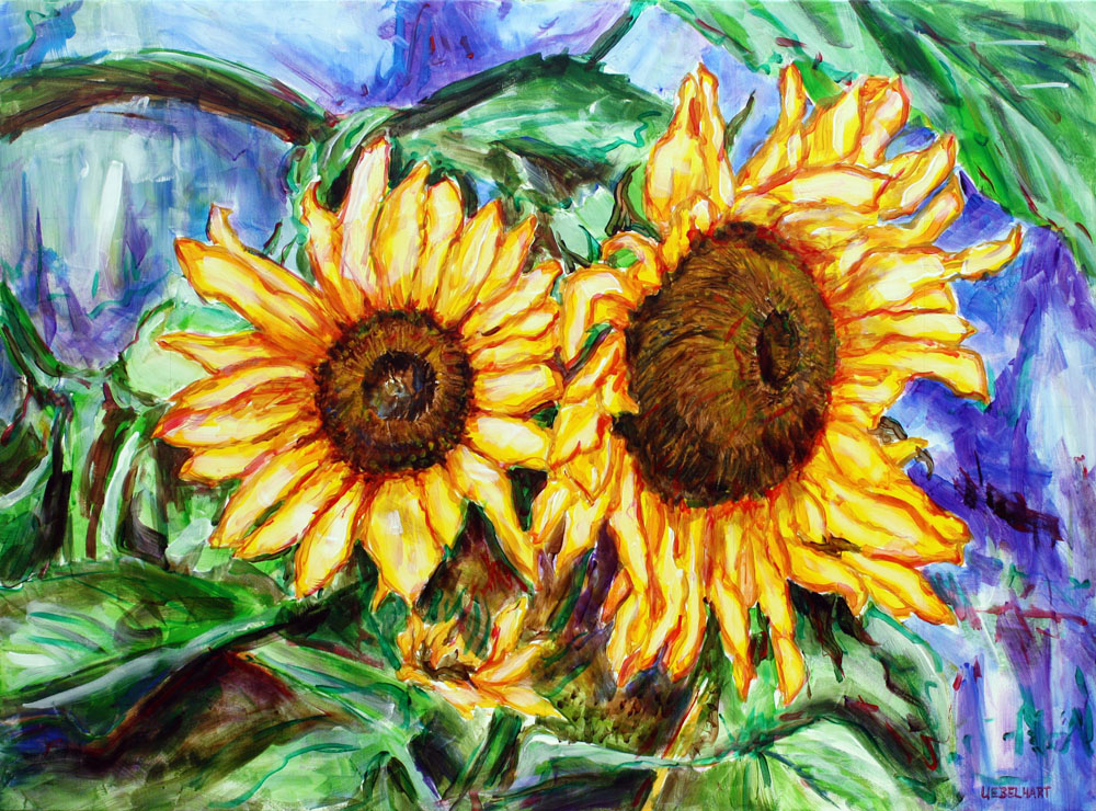 2013 | Gemälde | Landschaft | Natur | Sonnenblumen | Atelier Markus Uebelhart | Sunflowers