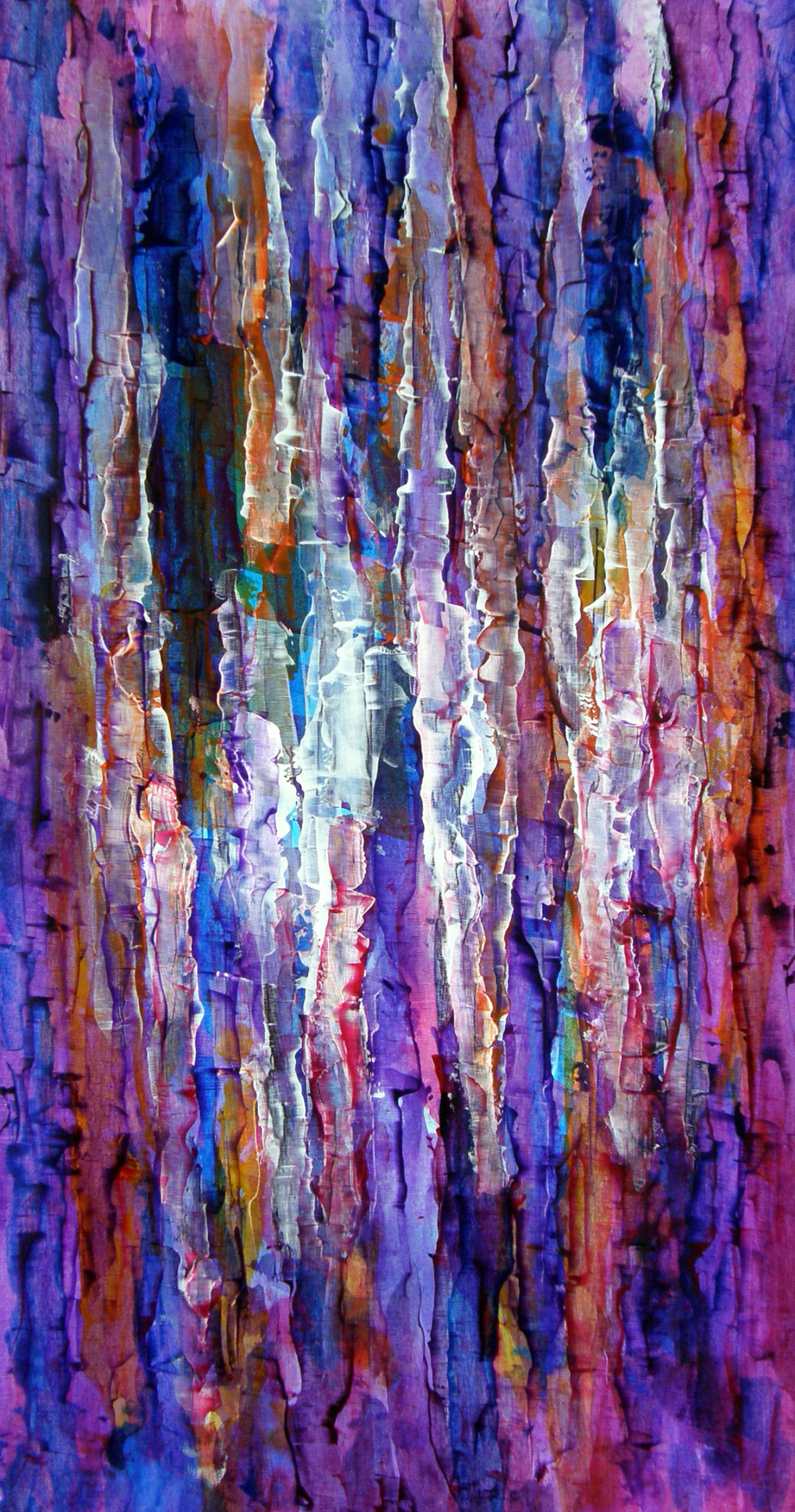 3177 | Gemälde | abstrakt | violett | Atelier Markus Uebelhart | Crystal painter