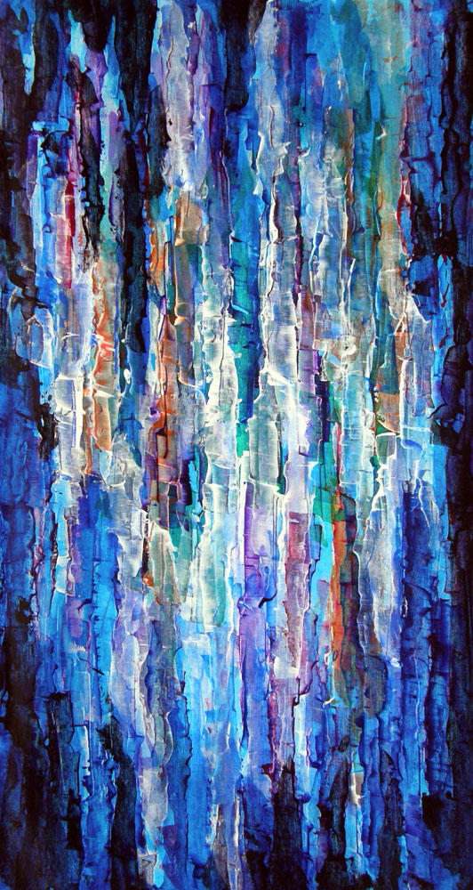 3178 | Gemälde | abstrakt | blau | Atelier Markus Uebelhart | Crystal painter