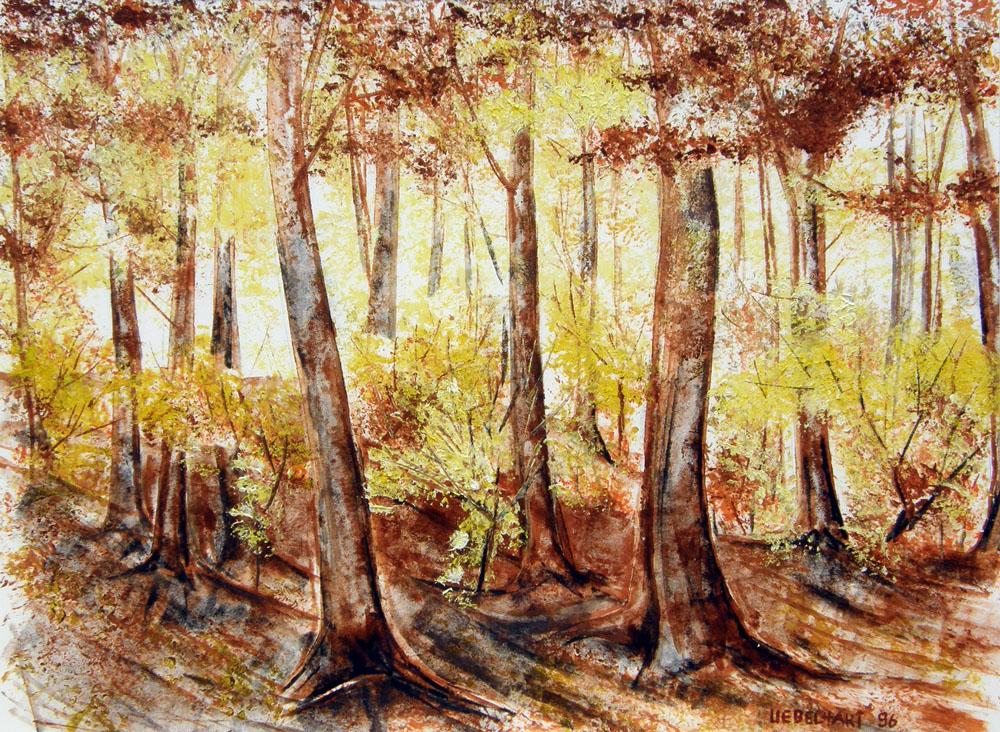 5029 | Gemälde | Landschaft | Natur | Herbstwald | Atelier Markus Uebelhart