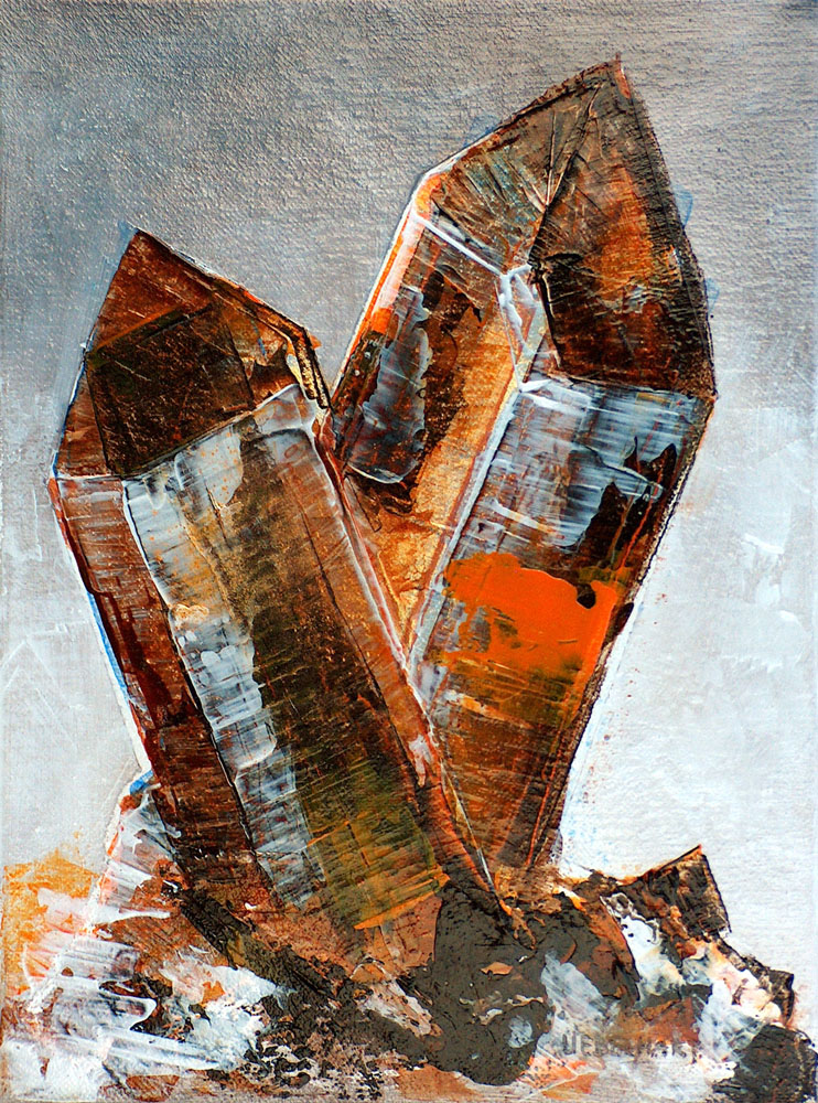 6061 | Atelier Markus Uebelhart | Gemälde | Kristalle | Kristall I | Kristallmaler | Rock crystal | Crystal painter | cristal de roche | peintre de cristal