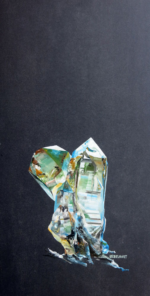 6200 | Gemälde | Kristalle | Bergkristall | Furka | Atelier Markus Uebelhart | Crystal painter | Rock crystal | peintre de cristal | cristal de roche