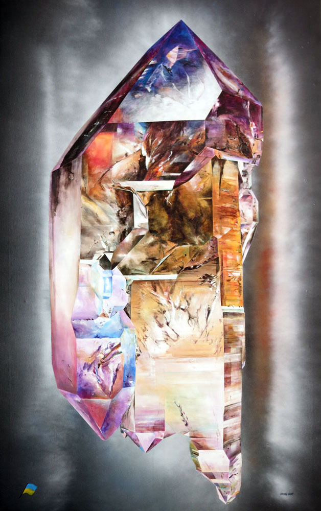 6280|Gemälde|Kristalle|Zepter|Amethyst|Binntal|Atelier|Markus|Uebelhart|Kristallmaler|crystal|painter