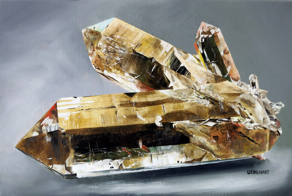 6310|Gemälde|Kristalle|Rauchquarz|Atelier|Markus|Uebelhart|Kristallmaler|Smoky|quartz|Crystal|painter