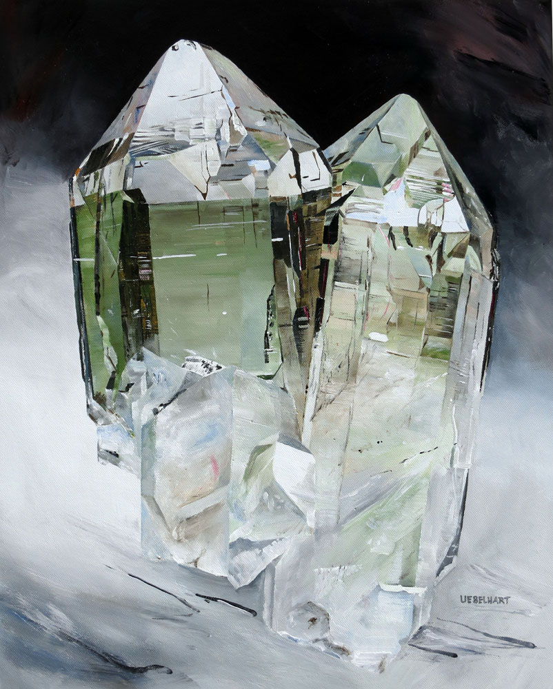 6316|Gemälde|Kristalle|Bergkristall|Göscheneralp|Atelier|Markus|Uebelhart|Kristallmaler|Crystal|painter|Rock|crystal